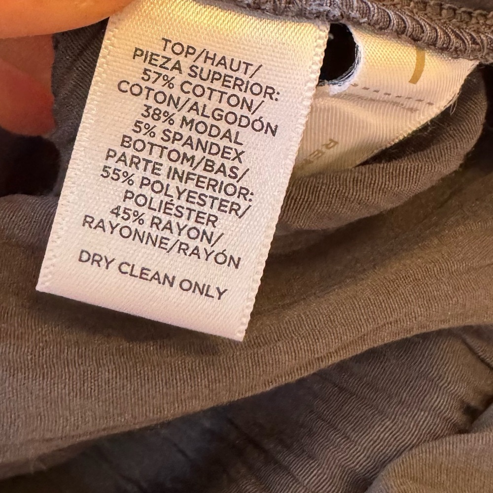 Lou&Grey Grey Organic Natural Jersey Knit Racerback Tank Dress Full Skirt A24 - Picture 6 of 6